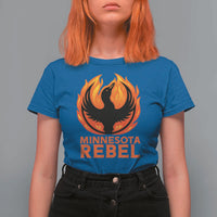 Minnesota Rebel Loon T Shirt For Women Rising From Fire Political Resistance