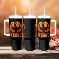 Minnesota Rebel Loon Tumbler With Handle Rising From Fire Political Resistance