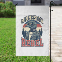 Minnesota Rebel Grumpy Loon Garden Flag Retro Vintage Politcal Resistance