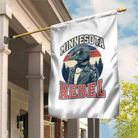 Minnesota Rebel Grumpy Loon Garden Flag Retro Vintage Politcal Resistance