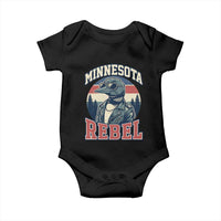 Minnesota Rebel Grumpy Loon Baby Onesie Retro Vintage Politcal Resistance