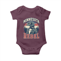 Minnesota Rebel Grumpy Loon Baby Onesie Retro Vintage Politcal Resistance