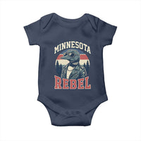 Minnesota Rebel Grumpy Loon Baby Onesie Retro Vintage Politcal Resistance