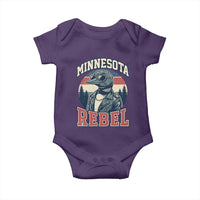 Minnesota Rebel Grumpy Loon Baby Onesie Retro Vintage Politcal Resistance
