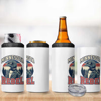 Minnesota Rebel Grumpy Loon 4 in 1 Can Cooler Tumbler Retro Vintage Politcal Resistance