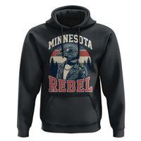 Minnesota Rebel Grumpy Loon Hoodie Retro Vintage Politcal Resistance