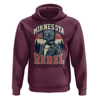 Minnesota Rebel Grumpy Loon Hoodie Retro Vintage Politcal Resistance