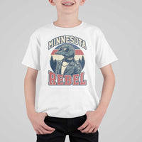 Minnesota Rebel Grumpy Loon T Shirt For Kid Retro Vintage Politcal Resistance