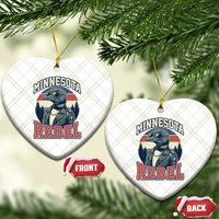 Minnesota Rebel Grumpy Loon Ceramic Ornament Retro Vintage Politcal Resistance