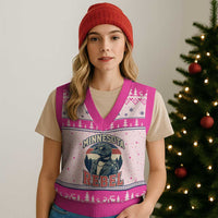 Minnesota Rebel Grumpy Loon V-Neck Knit Sweater Vest Retro Vintage Politcal Resistance