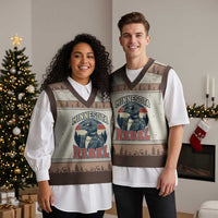 Minnesota Rebel Grumpy Loon V-Neck Knit Sweater Vest Retro Vintage Politcal Resistance