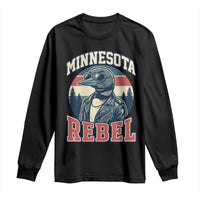 Minnesota Rebel Grumpy Loon Long Sleeve Shirt Retro Vintage Politcal Resistance