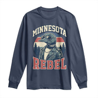 Minnesota Rebel Grumpy Loon Long Sleeve Shirt Retro Vintage Politcal Resistance
