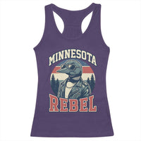 Minnesota Rebel Grumpy Loon Racerback Tank Top Retro Vintage Politcal Resistance