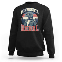 Minnesota Rebel Grumpy Loon Sweatshirt Retro Vintage Politcal Resistance