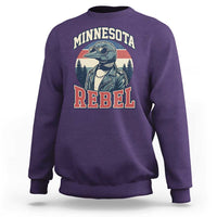 Minnesota Rebel Grumpy Loon Sweatshirt Retro Vintage Politcal Resistance