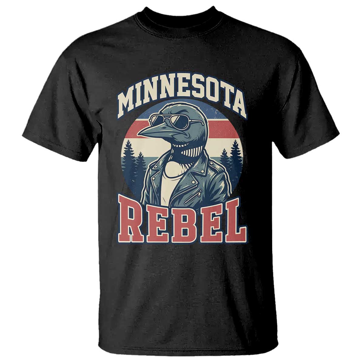 Minnesota Rebel Grumpy Loon T Shirt Retro Vintage Politcal Resistance