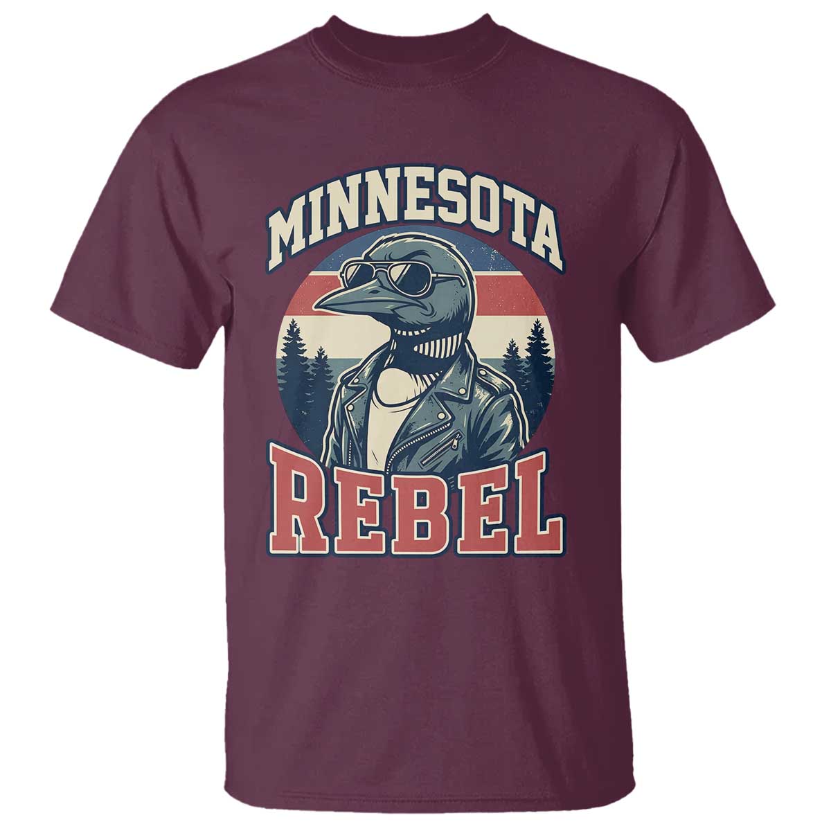 Minnesota Rebel Grumpy Loon T Shirt Retro Vintage Politcal Resistance