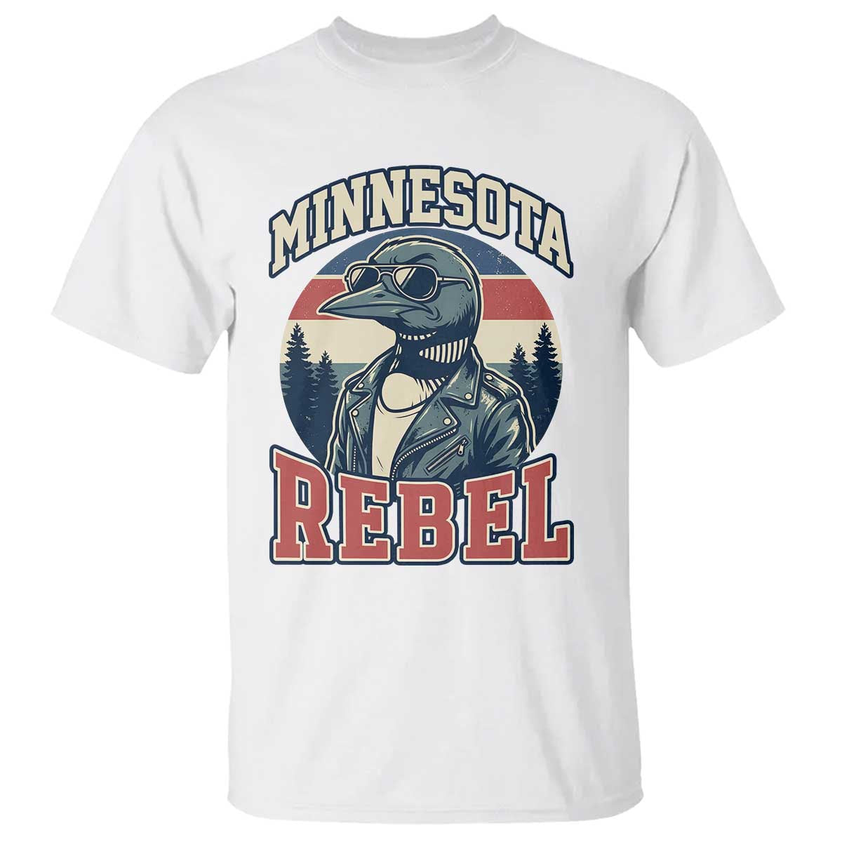 Minnesota Rebel Grumpy Loon T Shirt Retro Vintage Politcal Resistance