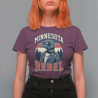 Minnesota Rebel Grumpy Loon T Shirt For Women Retro Vintage Politcal Resistance