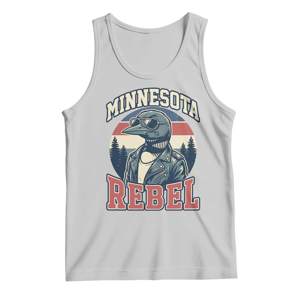 Minnesota Rebel Grumpy Loon Tank Top Retro Vintage Politcal Resistance