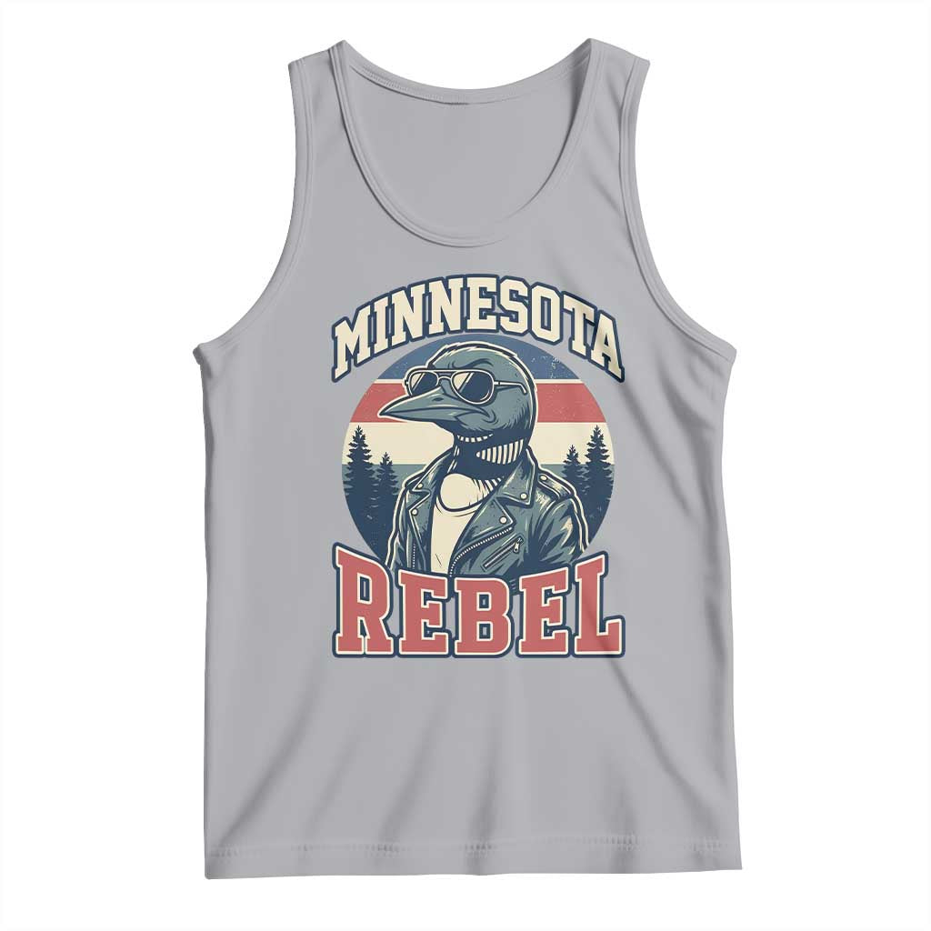 Minnesota Rebel Grumpy Loon Tank Top Retro Vintage Politcal Resistance