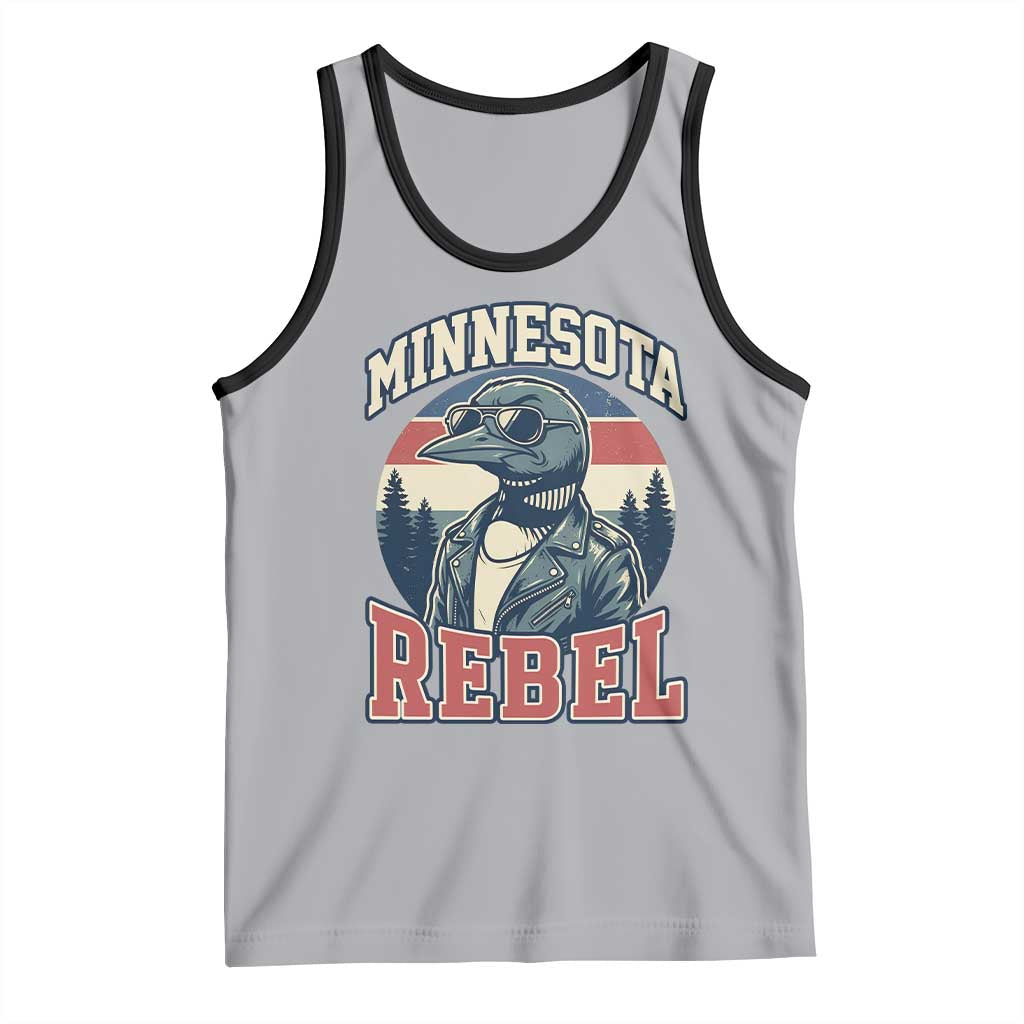 Minnesota Rebel Grumpy Loon Tank Top Retro Vintage Politcal Resistance