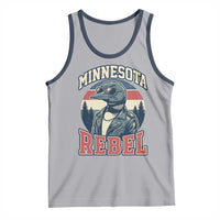 Minnesota Rebel Grumpy Loon Tank Top Retro Vintage Politcal Resistance