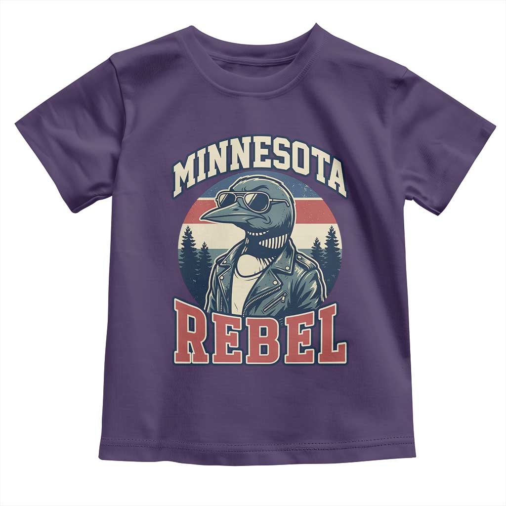 Minnesota Rebel Grumpy Loon Toddler T Shirt Retro Vintage Politcal Resistance
