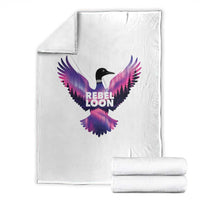 Rebel Loon Aurora Northern Lights Throw Blanket Minnesota Night Sky Politcal Resistance