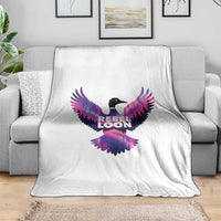Rebel Loon Aurora Northern Lights Throw Blanket Minnesota Night Sky Politcal Resistance