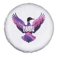 Rebel Loon Aurora Northern Lights Spare Tire Cover Minnesota Night Sky Politcal Resistance