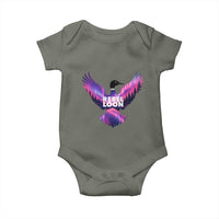 Rebel Loon Aurora Northern Lights Baby Onesie Minnesota Night Sky Politcal Resistance