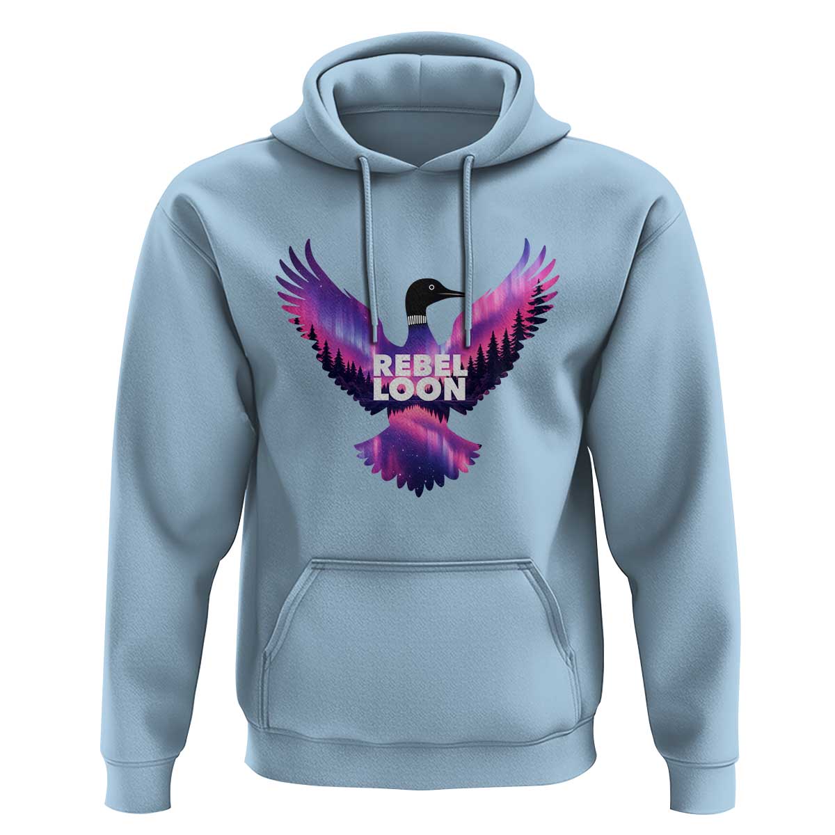 Rebel Loon Aurora Northern Lights Hoodie Minnesota Night Sky Politcal Resistance