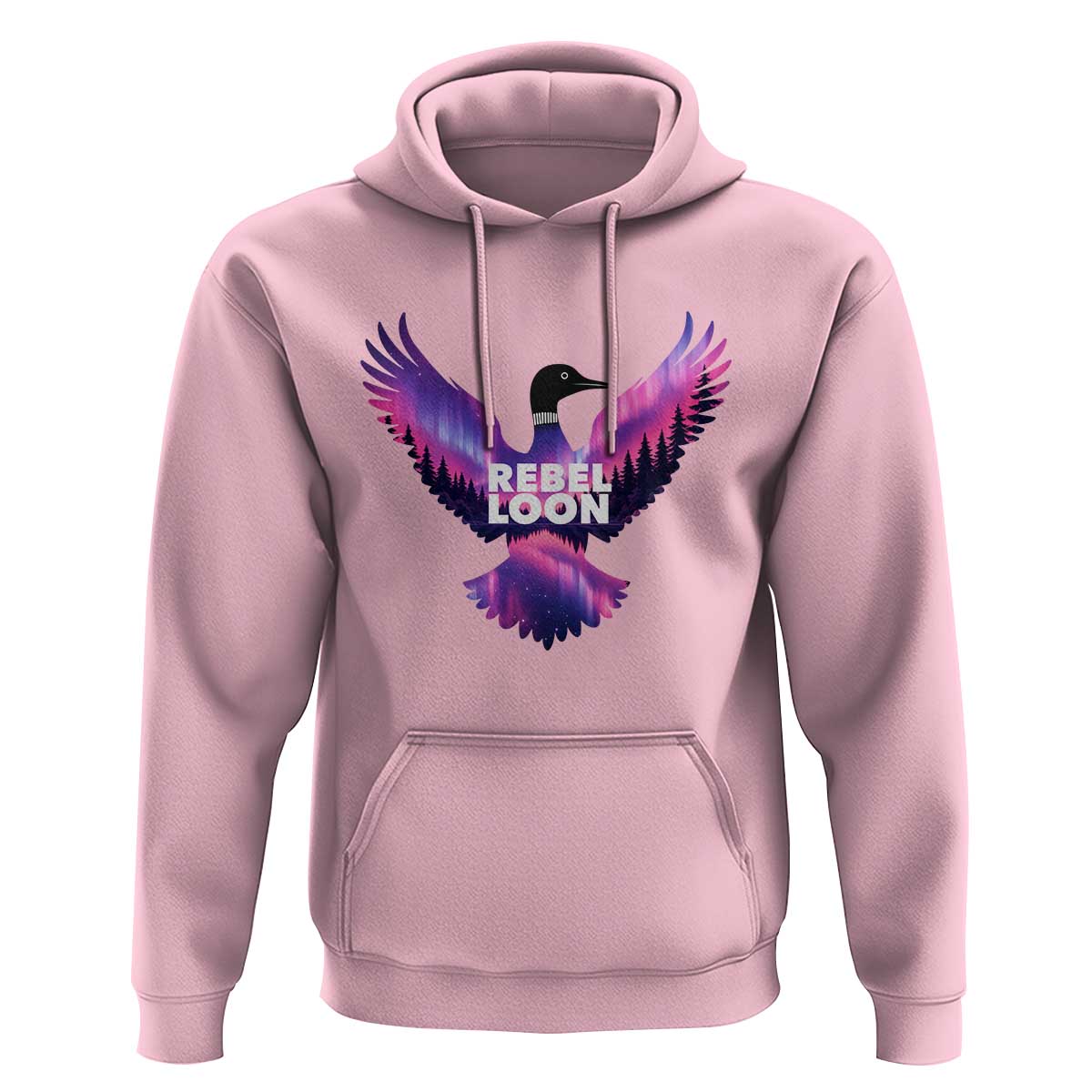 Rebel Loon Aurora Northern Lights Hoodie Minnesota Night Sky Politcal Resistance