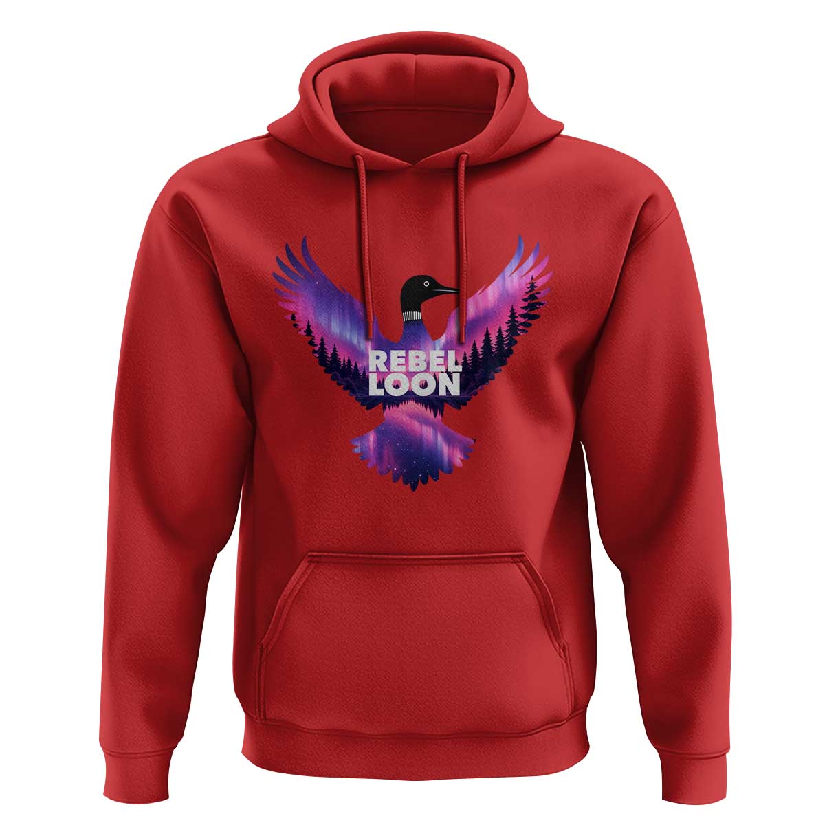 Rebel Loon Aurora Northern Lights Hoodie Minnesota Night Sky Politcal Resistance