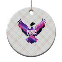Rebel Loon Aurora Northern Lights Ceramic Ornament Minnesota Night Sky Politcal Resistance