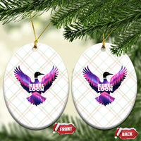 Rebel Loon Aurora Northern Lights Ceramic Ornament Minnesota Night Sky Politcal Resistance