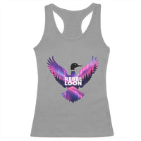 Rebel Loon Aurora Northern Lights Racerback Tank Top Minnesota Night Sky Politcal Resistance