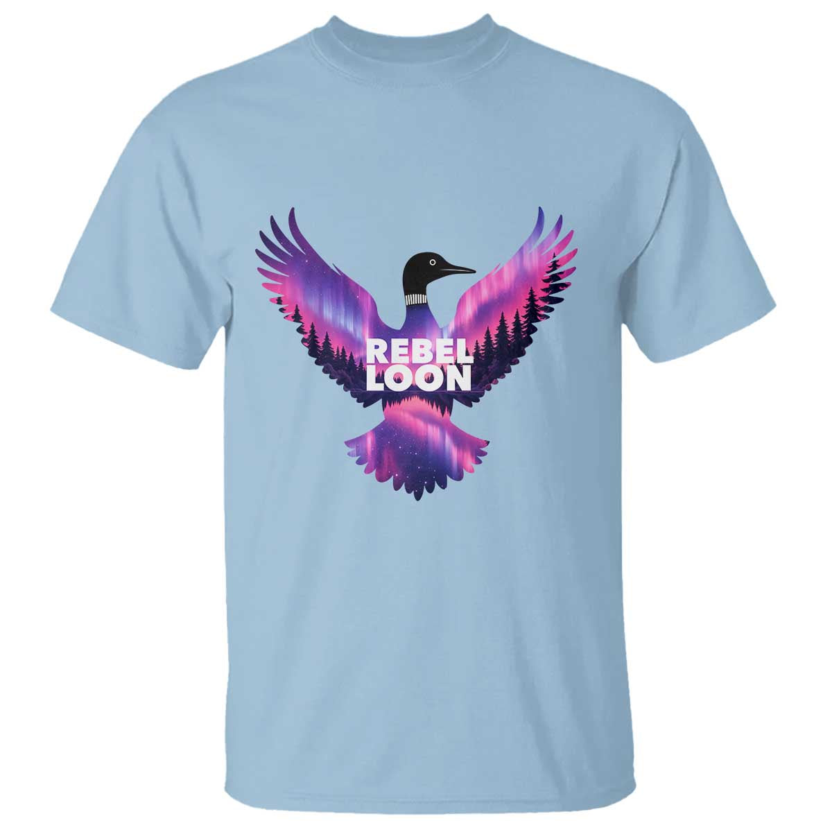 Rebel Loon Aurora Northern Lights T Shirt Minnesota Night Sky Politcal Resistance