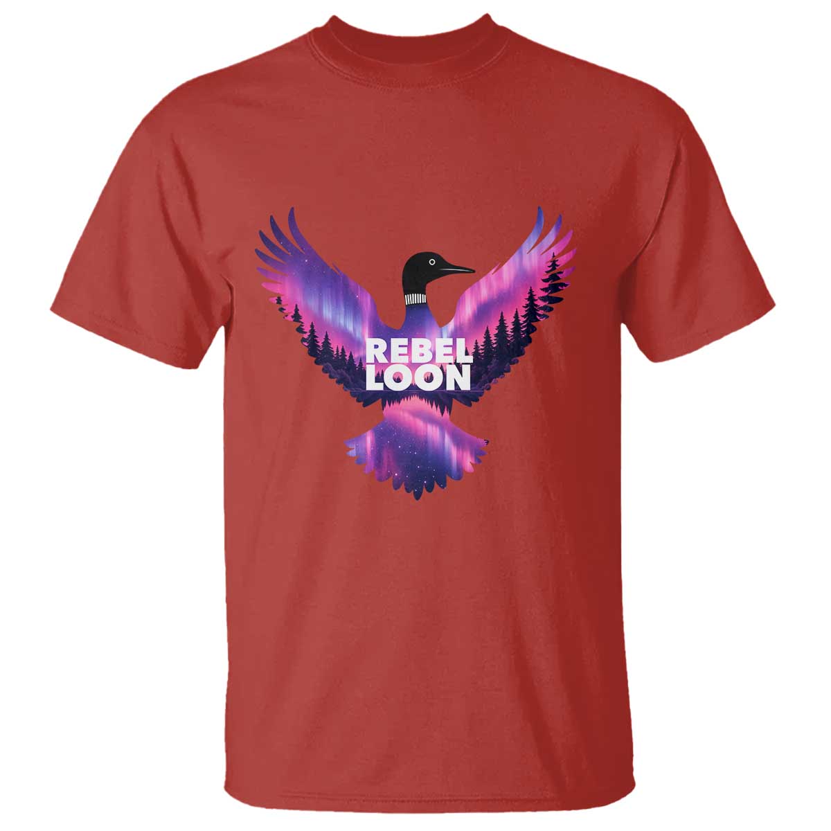 Rebel Loon Aurora Northern Lights T Shirt Minnesota Night Sky Politcal Resistance