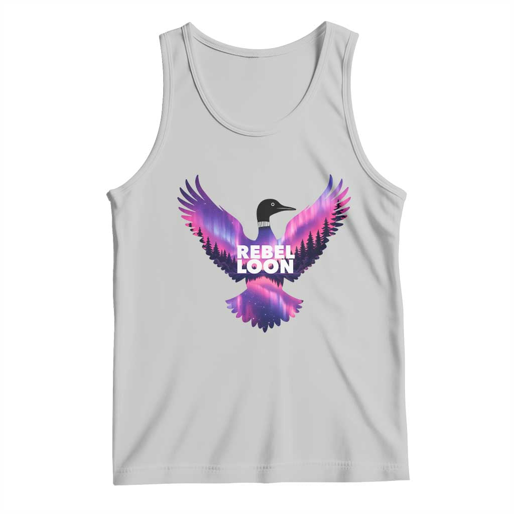 Rebel Loon Aurora Northern Lights Tank Top Minnesota Night Sky Politcal Resistance