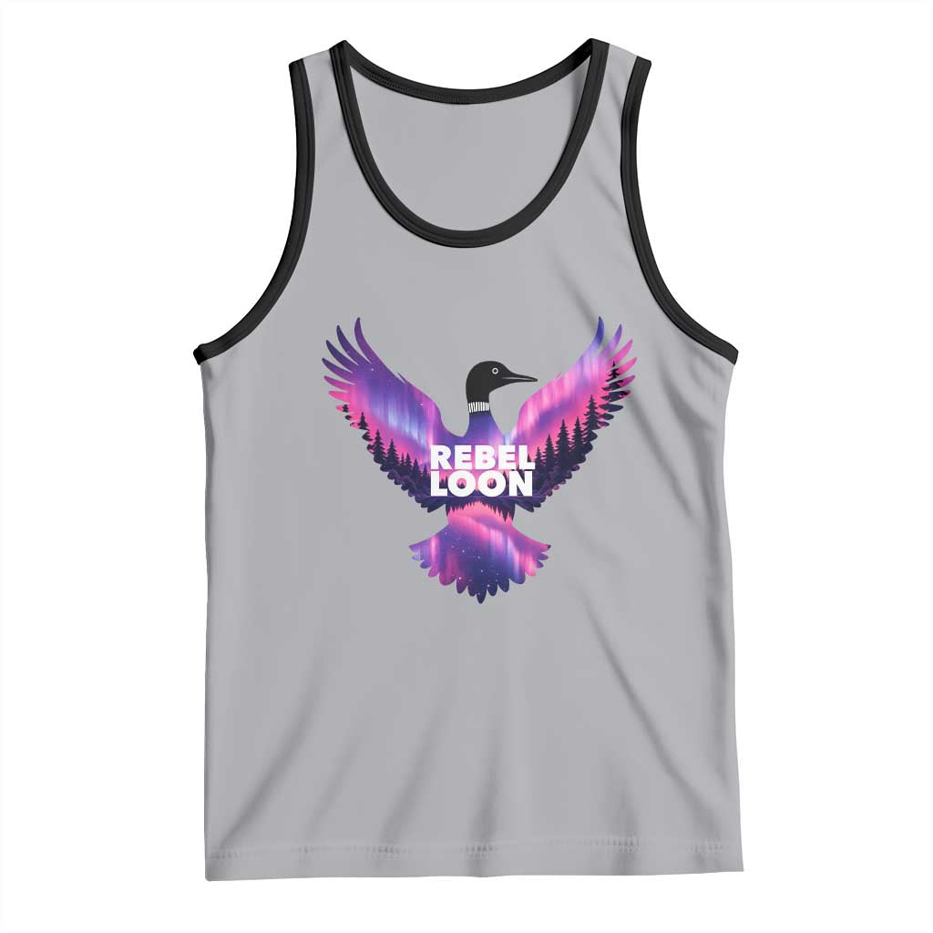 Rebel Loon Aurora Northern Lights Tank Top Minnesota Night Sky Politcal Resistance