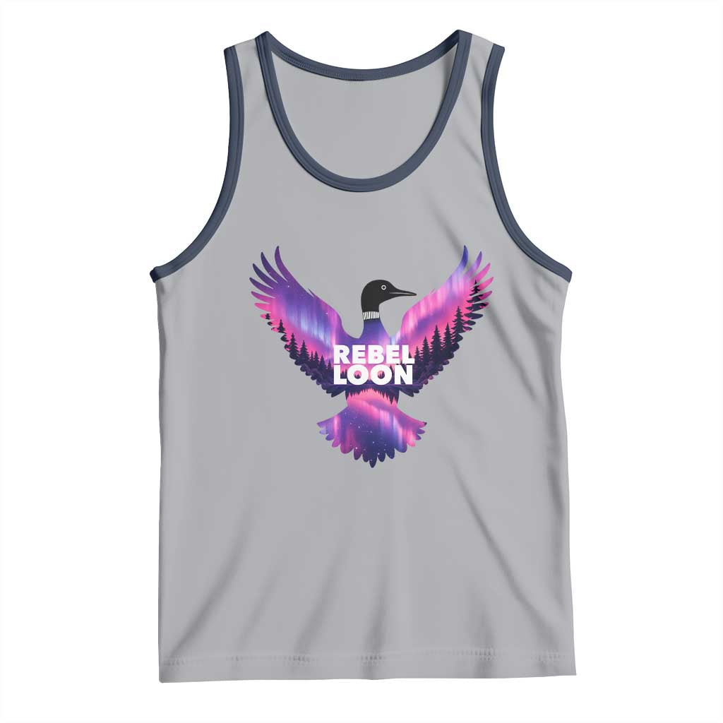 Rebel Loon Aurora Northern Lights Tank Top Minnesota Night Sky Politcal Resistance
