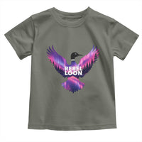 Rebel Loon Aurora Northern Lights Toddler T Shirt Minnesota Night Sky Politcal Resistance