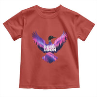 Rebel Loon Aurora Northern Lights Toddler T Shirt Minnesota Night Sky Politcal Resistance