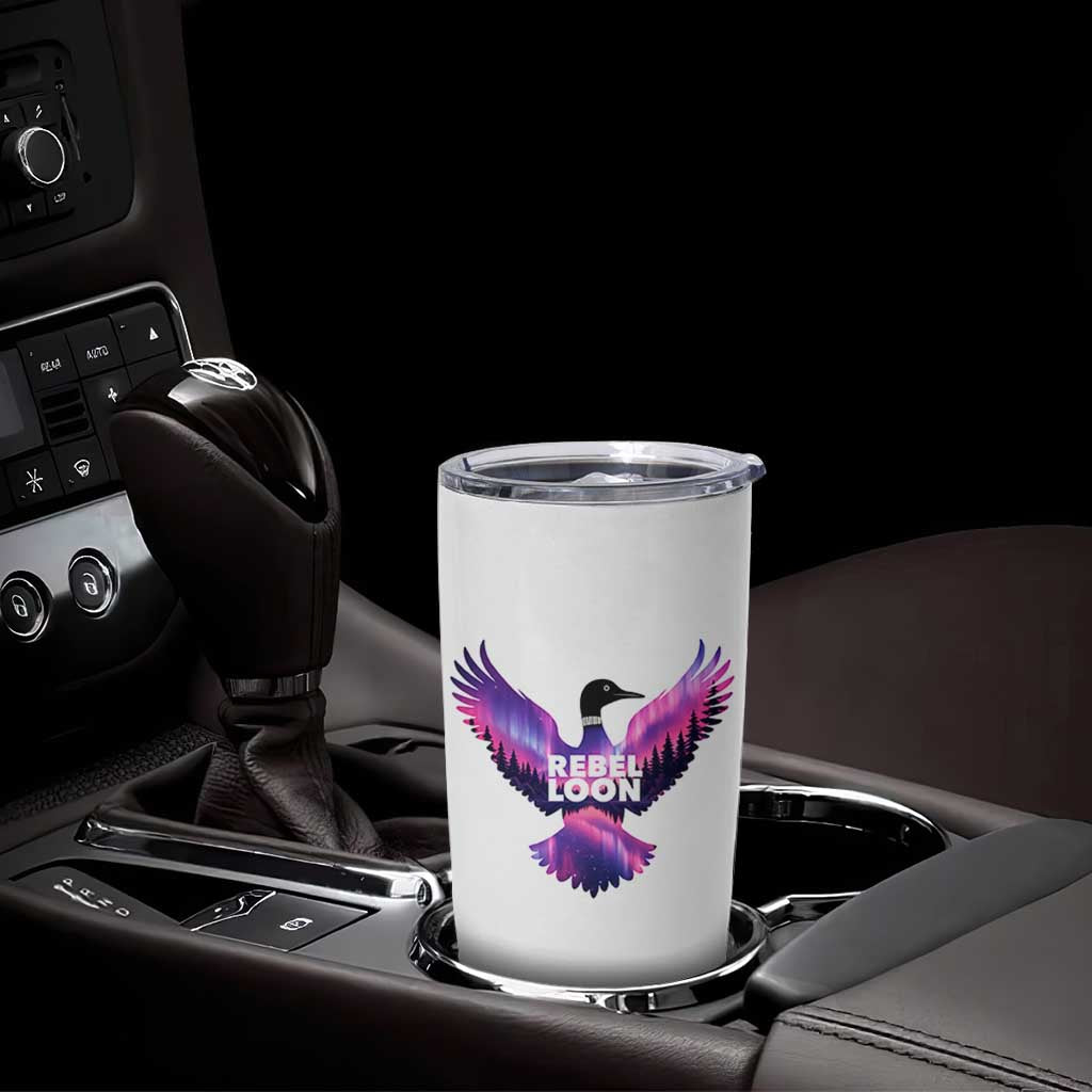 Rebel Loon Aurora Northern Lights Tumbler Cup Minnesota Night Sky Politcal Resistance