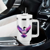 Rebel Loon Aurora Northern Lights Tumbler With Handle Minnesota Night Sky Politcal Resistance