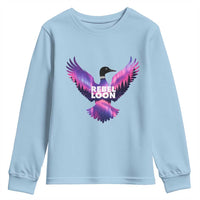 Rebel Loon Aurora Northern Lights Youth Sweatshirt Minnesota Night Sky Politcal Resistance