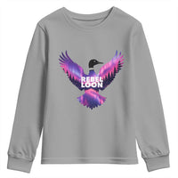 Rebel Loon Aurora Northern Lights Youth Sweatshirt Minnesota Night Sky Politcal Resistance